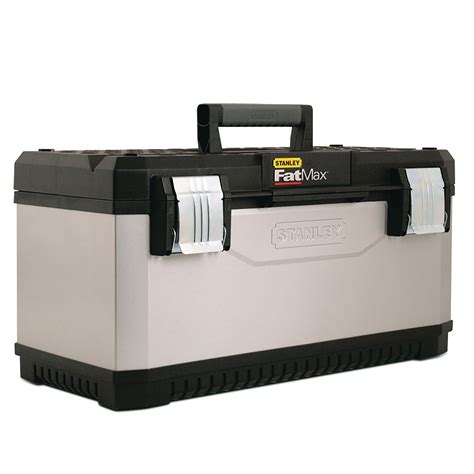 fatmax 23-inch metal-plastic tool box|stanley fatmax tool boxes.